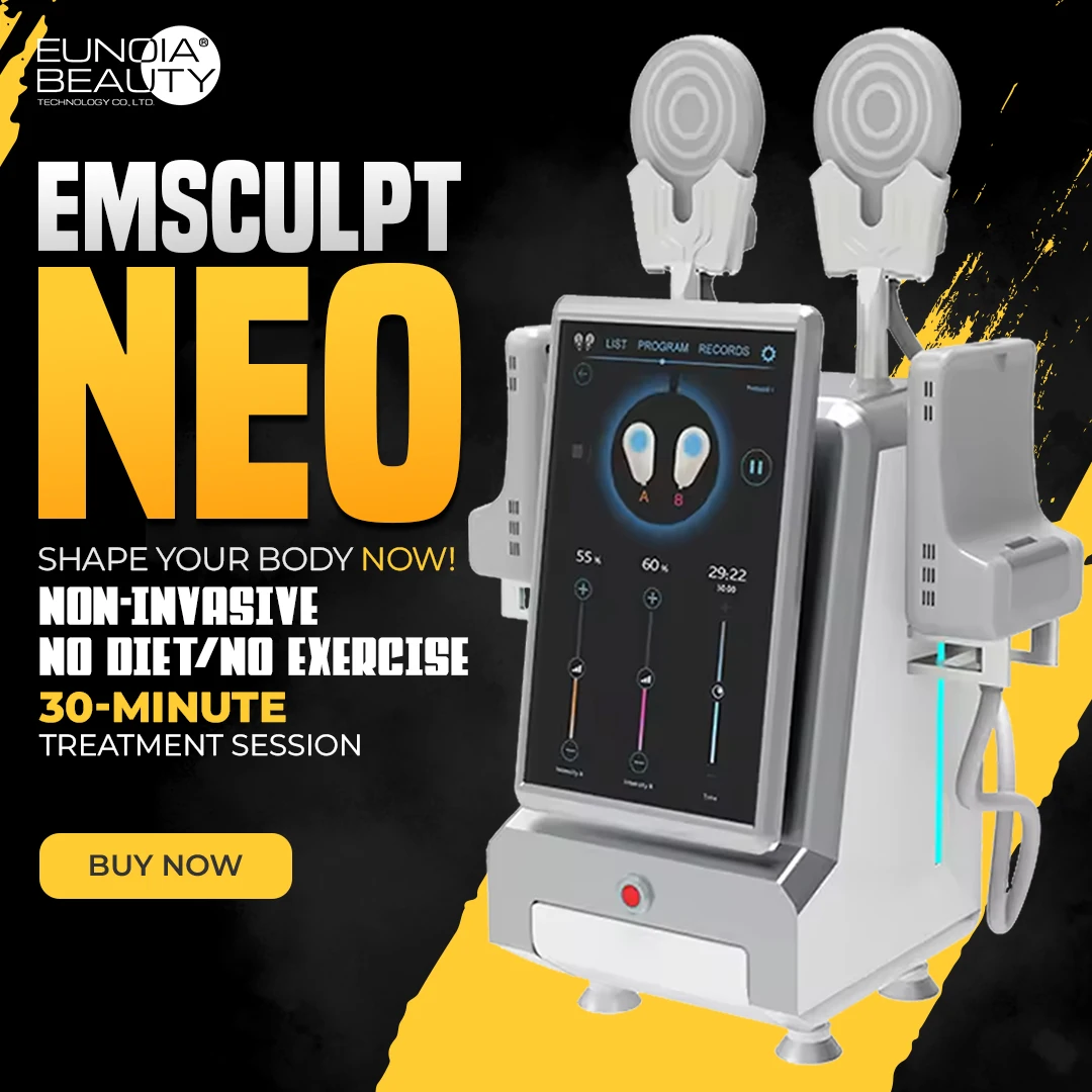 

EMS NEO RF Body Contouring Machine High Intensity Focused Electromagnetic Muscle Stimulation Fat Burning Body Shaping Device