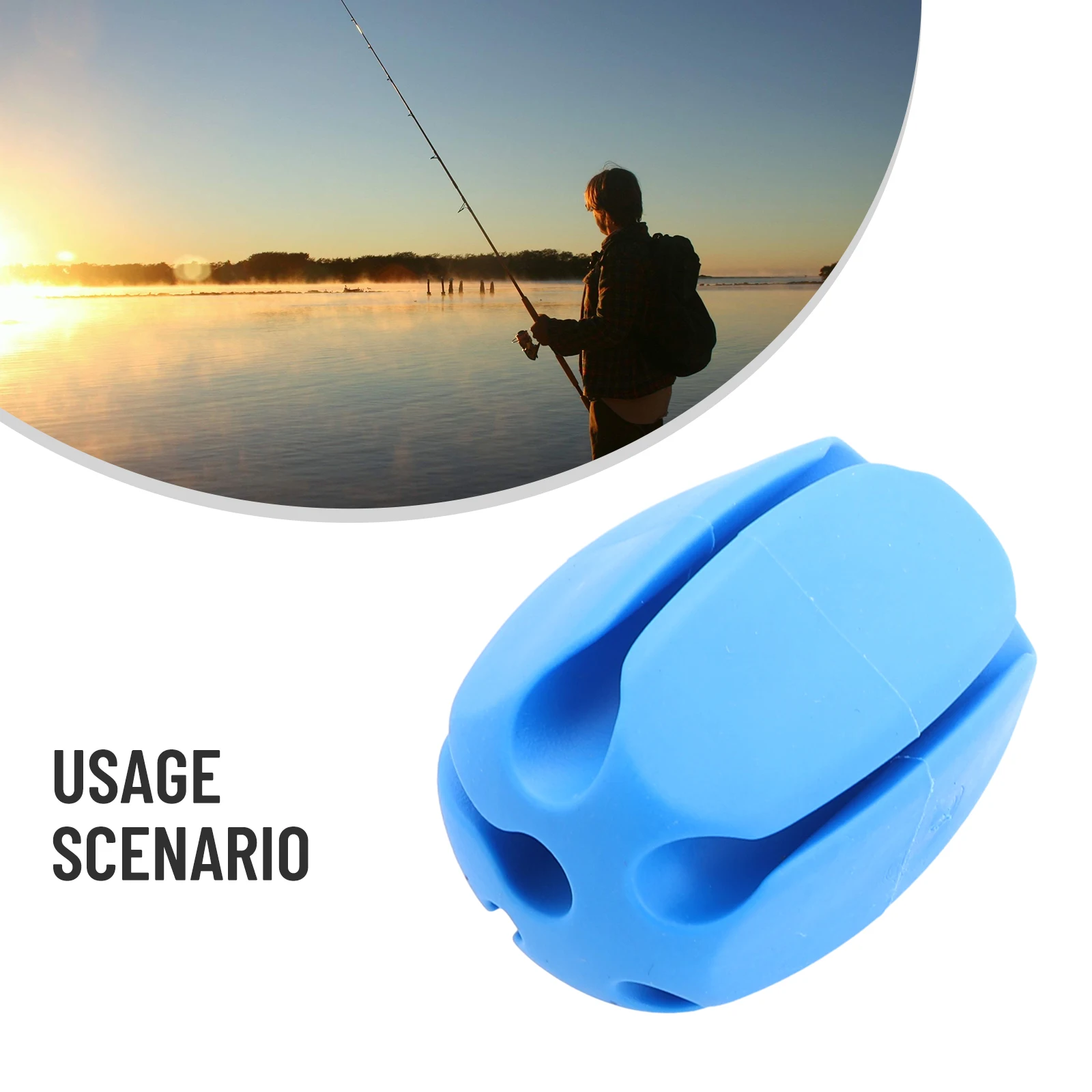 Description Picture 3 of itemFishing Rod Holder Straps Fishing Pole Straps Bundle Rod Ball Fixed Ball Rods Puller Silicone Protection Fishing Equipment