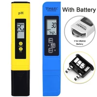 PH Meter & TDS Meter Digital Water Quality Tester 0-14 PH Meter Tester 0-9990PPM TDS&EC LCD Water Purity PPM Aquarium Filter 1