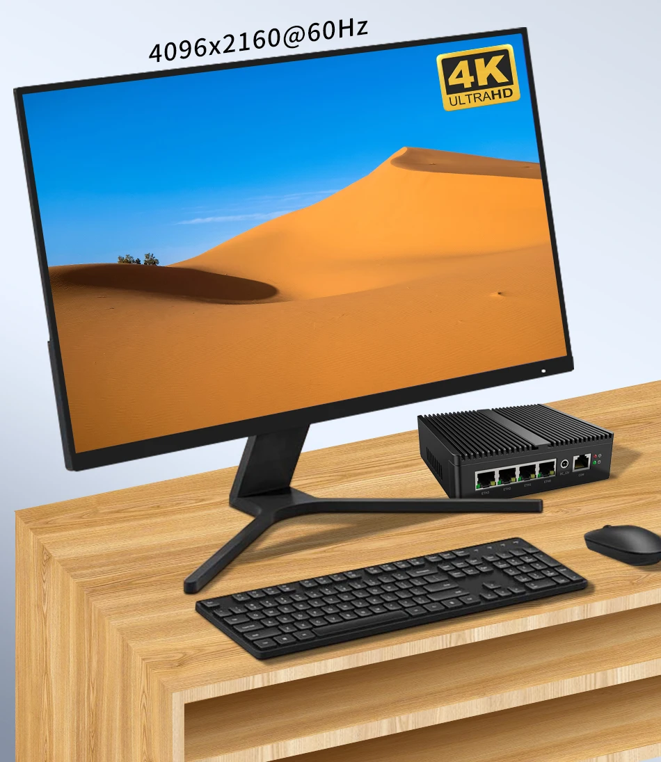Intel N150 Celeron N5100 J6412 Soft Router Fanless J5005 Mini PC 4x Intel i226 2.5G LAN HD DP pfSense Firewall Appliance ESXI