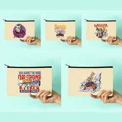 New Women Cosmetic Bags Mask Printed Pattern Series Canvas Makeup Bag  School Pencil Cases Wedding Party Makeup Bag Gifts