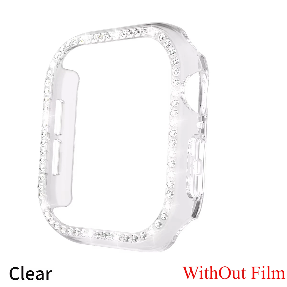 Diamond Glass Apple Watch Bling Bumper Protector Case