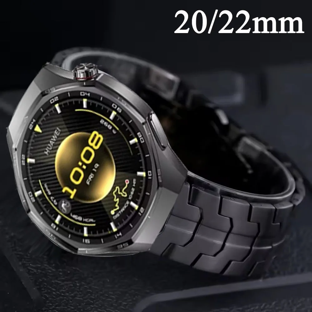 Stainless Steel Metal Watch Strap - 20mm/22mm Adjustable Band