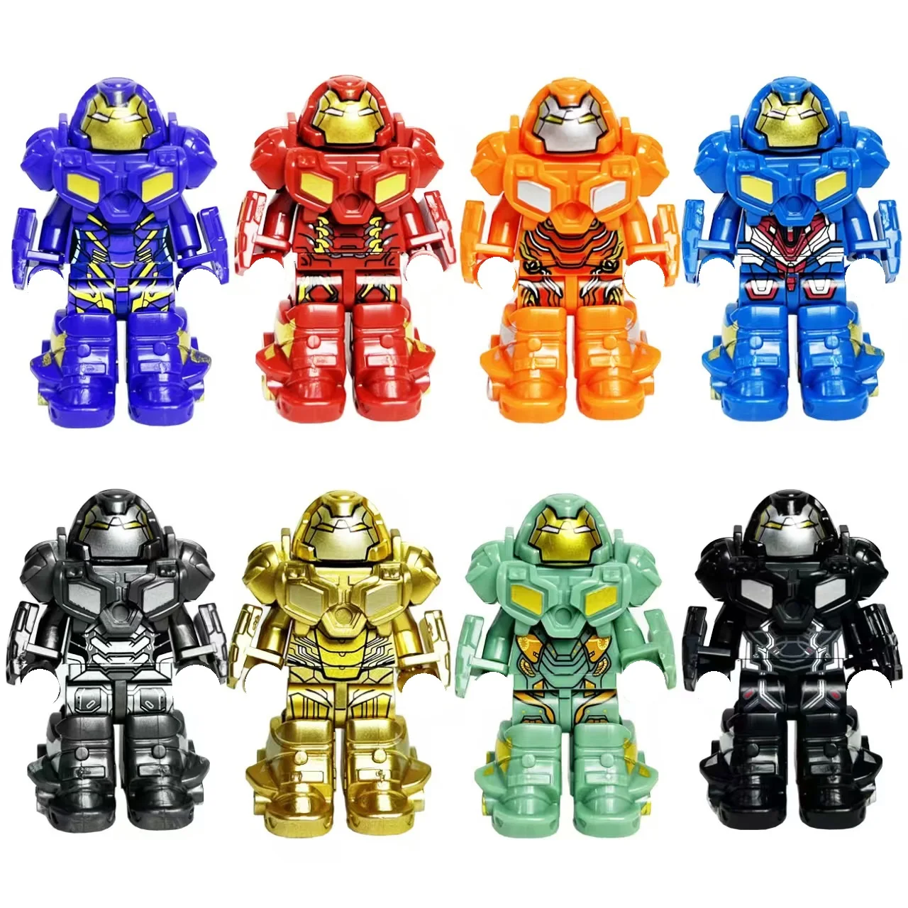 24 piece set Marvel superhero Spider Man Iron Man Thanos mini building blocks anime characters children's toy gifts