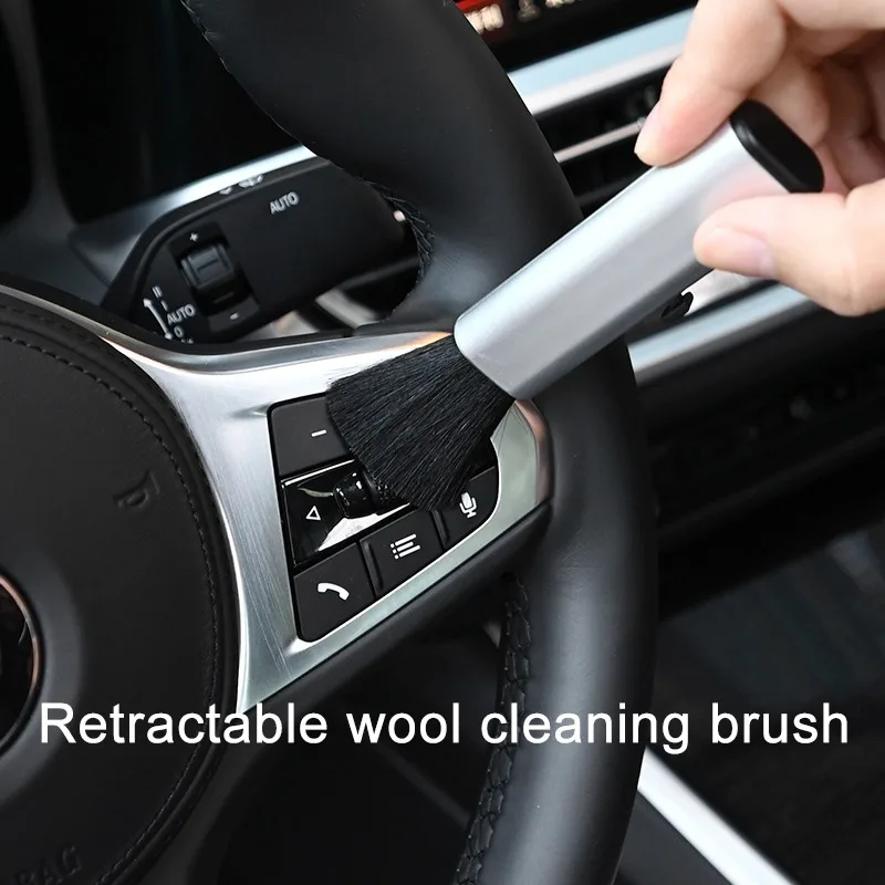 Air Conditioning Computer Cleaning Brush Telescopic Keyboard Plastic Handle  Wool Small Brush Car Telescopic Cleaning Brush - AliExpress
