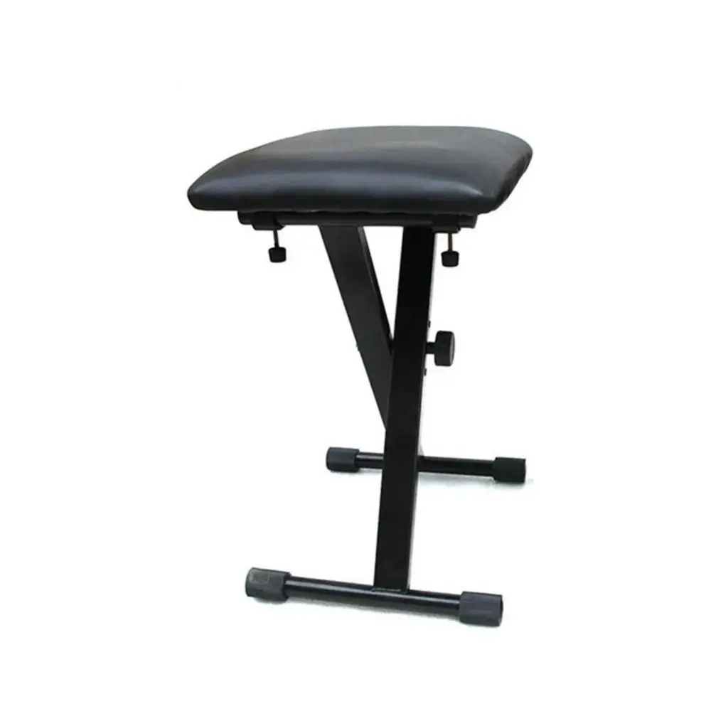 New Iron Folding Piano Chair Black Adjustable Foldable Piano Stool Keyboard Stool Piano