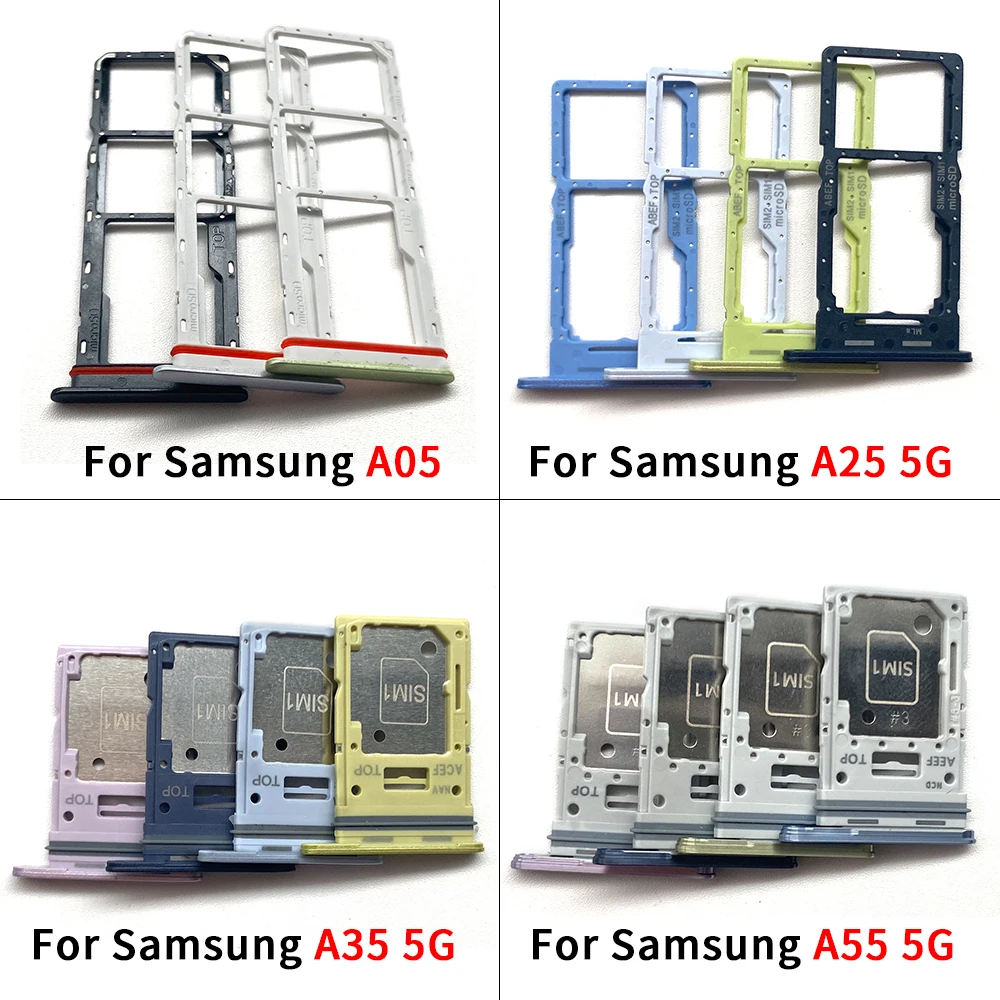 10개, 삼성 A15 A25 A35 A55 4G 5G SIM 카드 슬롯 SD 카드 트레이 홀더 어댑터용 새 제품