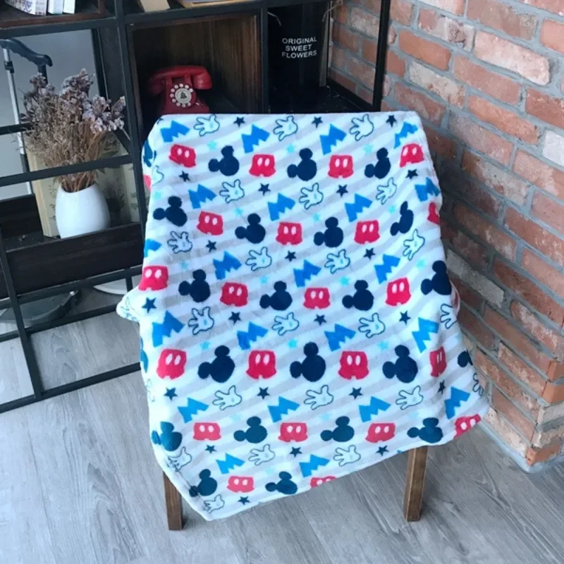 Disney Mickey Minnie Mouse Blanket Frozen Elsa Anna Flat Sheet Throw Blanket Sofa Crib Bed Baby Bath Towel Kids Birthday Gifts