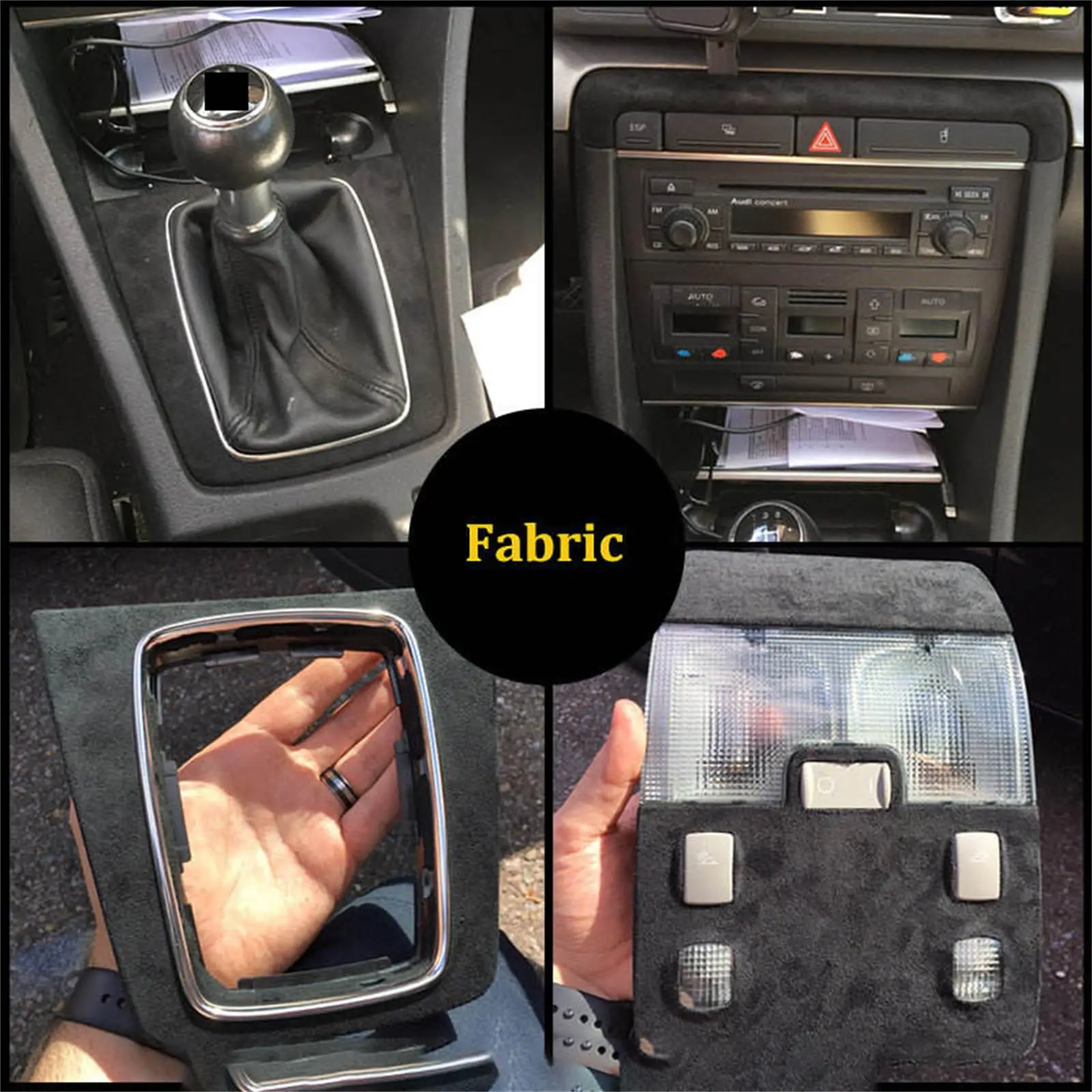 Multi Color Self Adhesive Suede Leather Fabric Sticky Retractable Velvet Roll for Car Interior Door Panel AB-pillar Decor