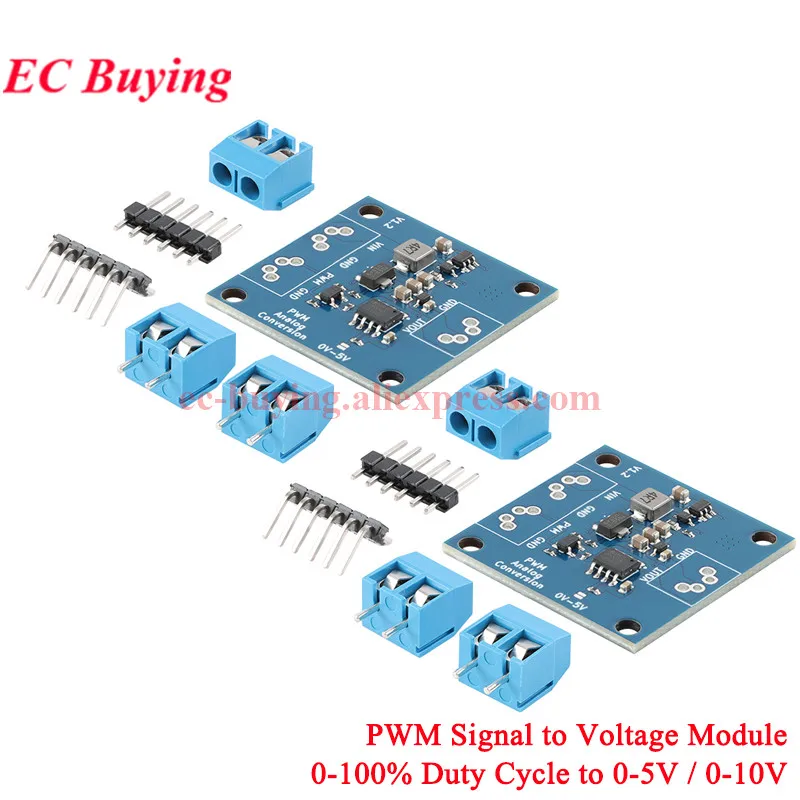Frequency To Voltage Converter Module - 1-3KHz PWM To 0-10V Analog Signal Board For PLC & Industrial Control