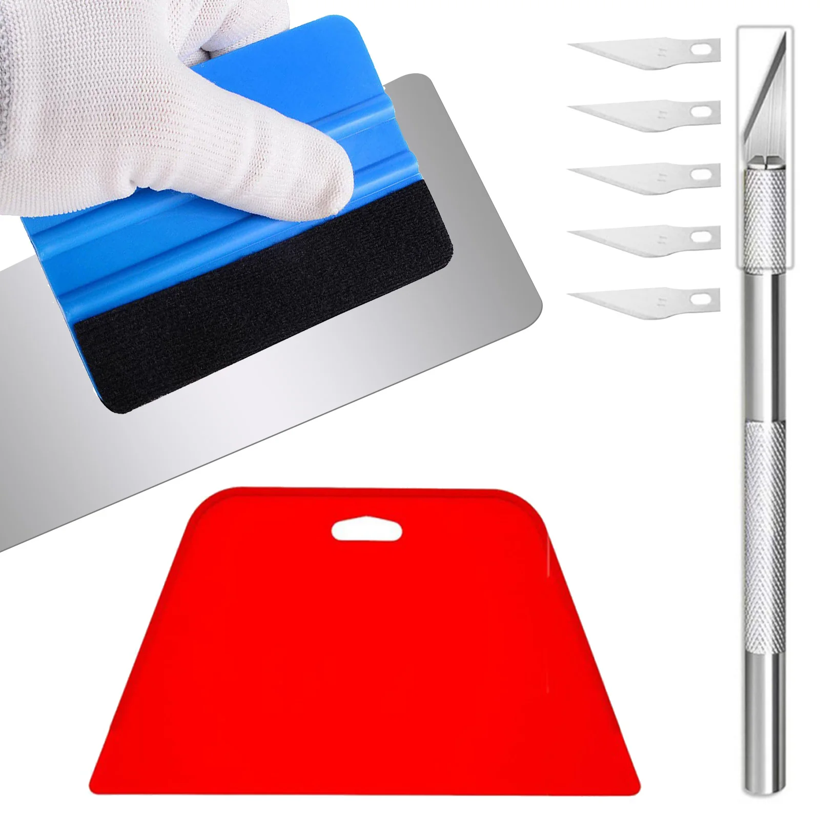 Car Window Film Tinting Tools Vinyl Wrap Kit Wallpaper Smoothing Tool