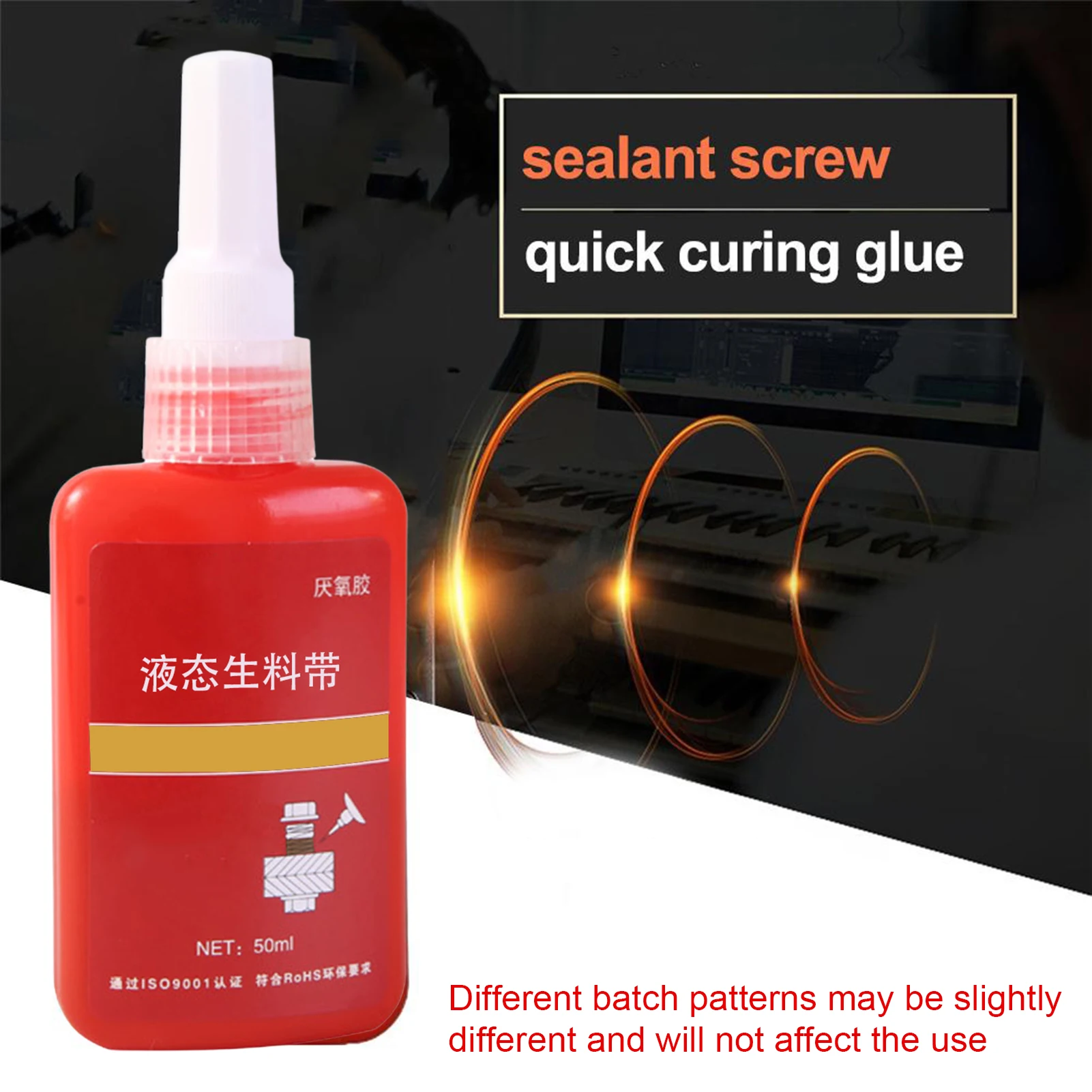 

50ml Screw Lock Threadlocker 271 243 262 277 340 Threaded Nuts Anaerobic Adhesive Sealer Sealing Glue Sealant For M6-M19 Bolts