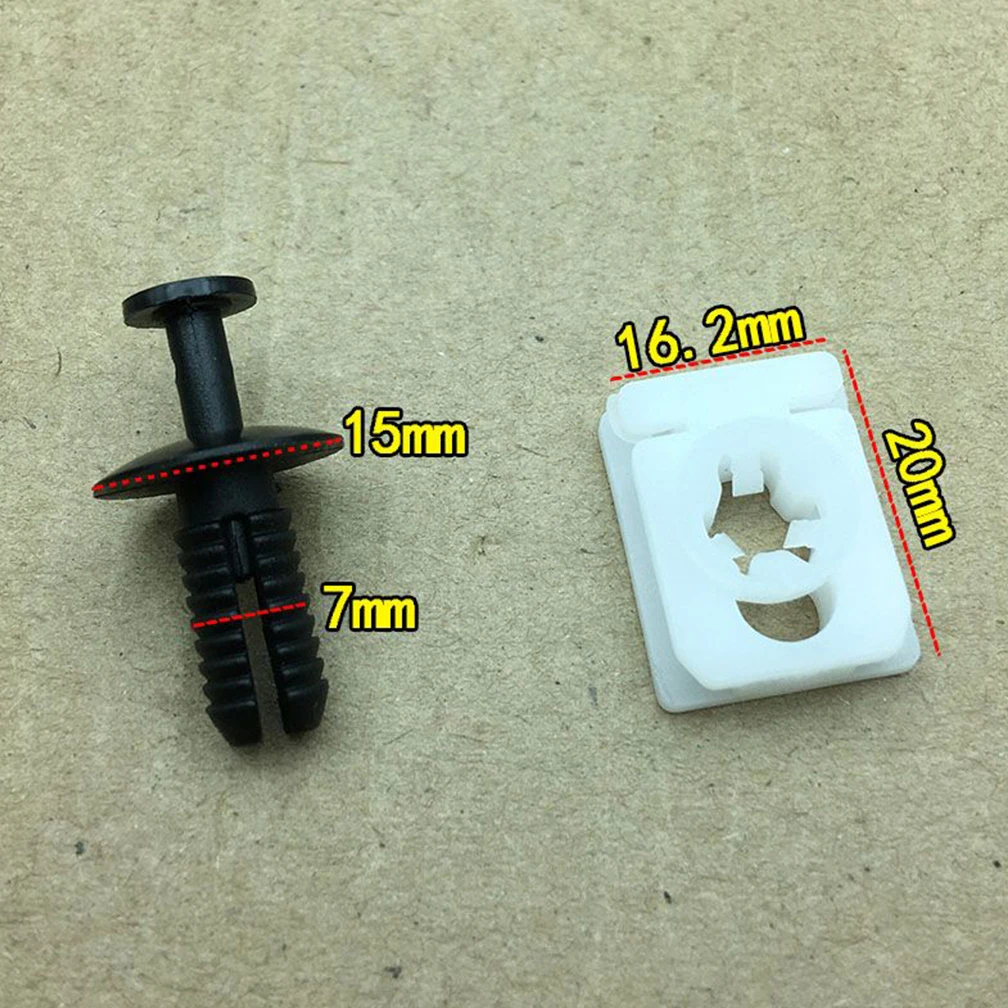 10 Uds. Clips Embellecedor De Guardabarros Para Parachoqu Interior De Coche Para Smart Fortwo 450 451 Para Cabrio Coupe Kit De Sujeción De Guardabarros Trasero Clips
