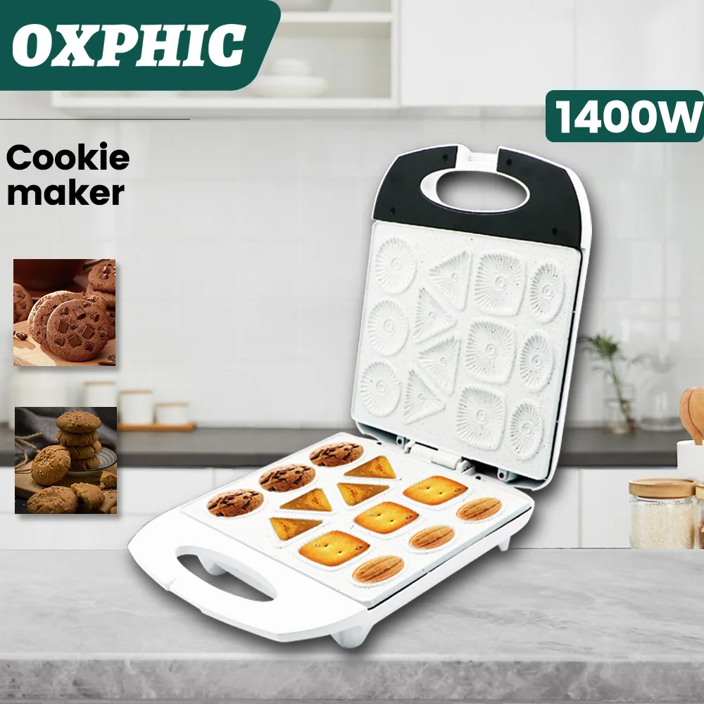 OXPHIC 1400W Electric Cookie Maker Machine Home Baking Machine DIY