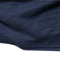 Marque qualité 100% coton hommes T-shirt col en v Design de mode coupe ajustée solide mâle hauts t-shirts à manches courtes 6
