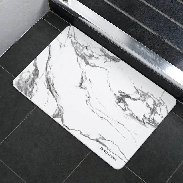 Bath Mat-Bathroom Mat Rug Non Slip Super Absorbent Stain Resistant Quick Dry  Thin Bathroom Rug-Bath Mats for Bathroom Floor Bathtub Vanity-Bathmat Bath  Rug Easy Care,Diatomaceous Earth Bath mat Non-Slip Fast Dry Bath