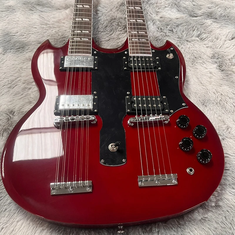 Oem 6 String 12 Strings Electric Guitar Double Neck Guitar Jp Eds1275