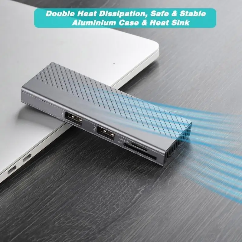 31BA Aluminiumgehäuse-Adapter für M.2 NVMe PCIe SSD-Gehäuse, schnelle Datenübertragung – Detail 8