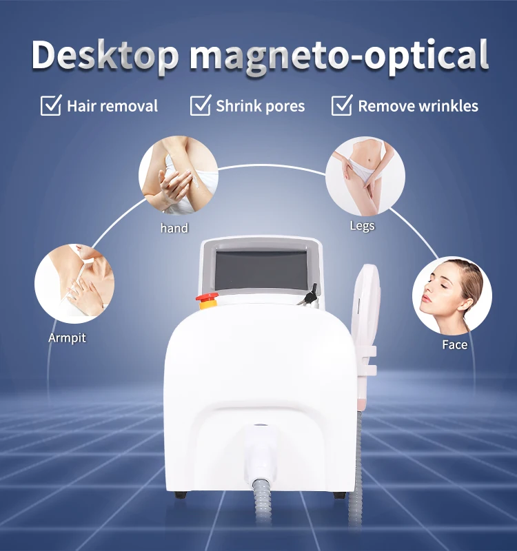 Tragbare 3-in-1 OPT 360 Megneto IPL Laser Haarentfernungsmaschine Nd Yag Laser Tattooentfernung Facelifting Hautverjüngungsgerät – Detail 16