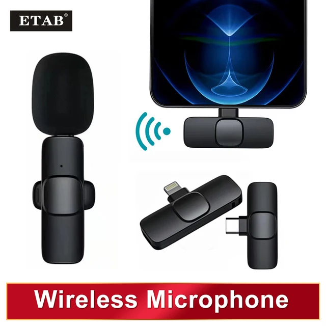 Capture crystal clear audio on the go with the Wireless Lavalier Microphone
