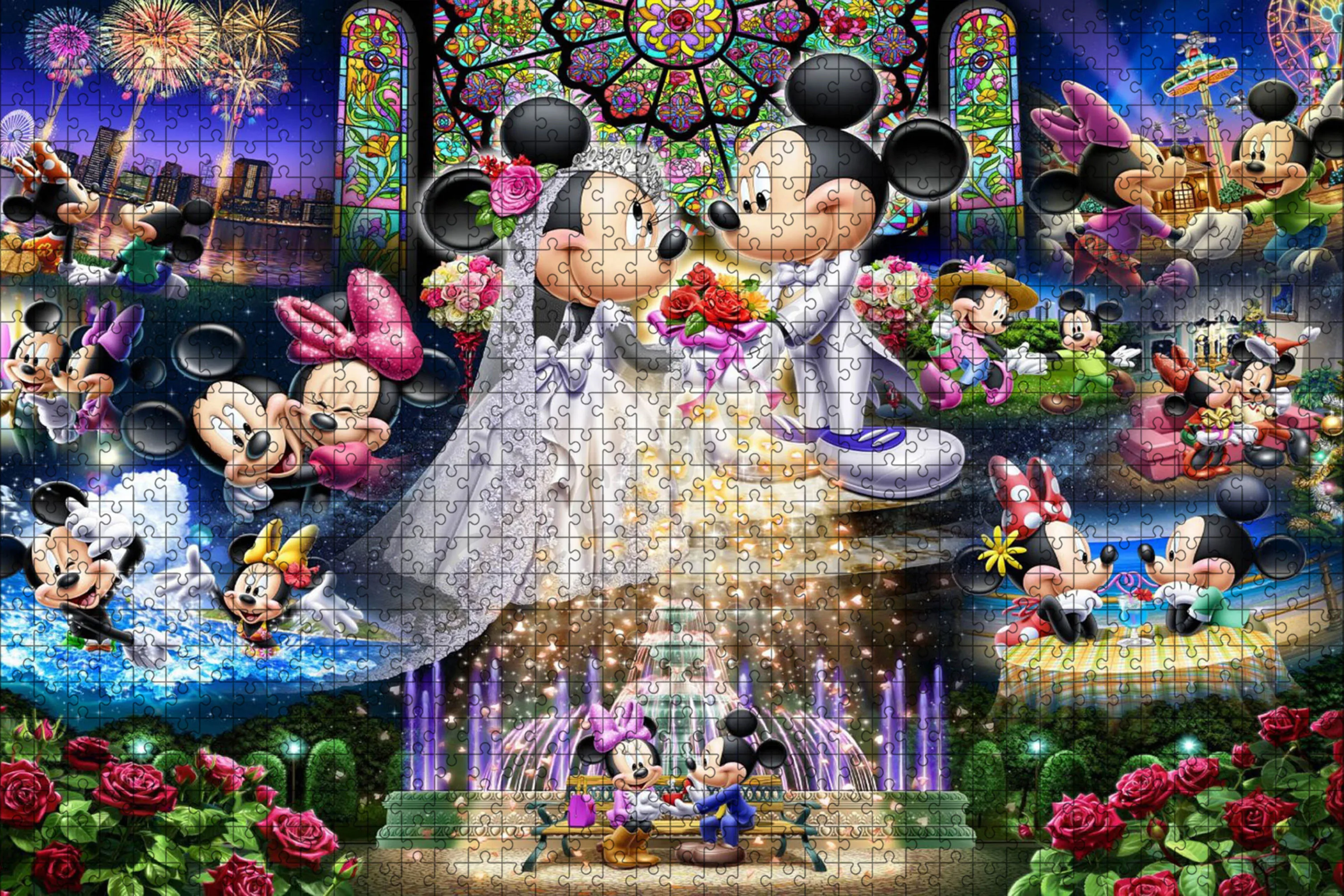 Disney Cartoon Puzzles for Kids Mickey and Minnie Mouse