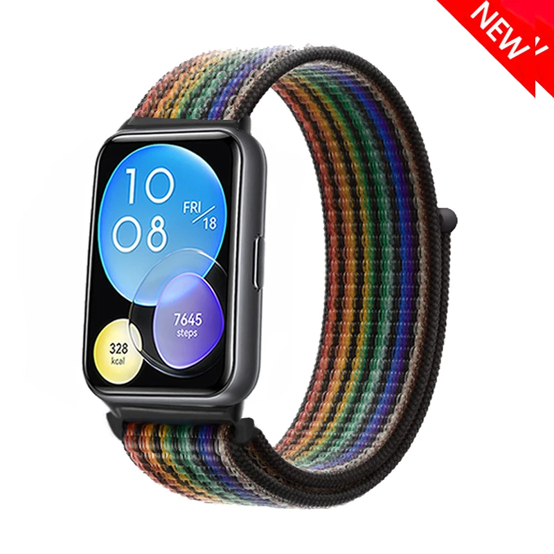 Enhanced Nylon Loop Band Smartwatch Replacement Wristband Bracelet - Durable and Stylish Nylon Strap