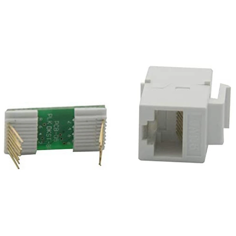 이더넷 키스톤 커플러, 키스톤 잭, 인라인 암 커넥터, 60 팩 Cat6 RJ45