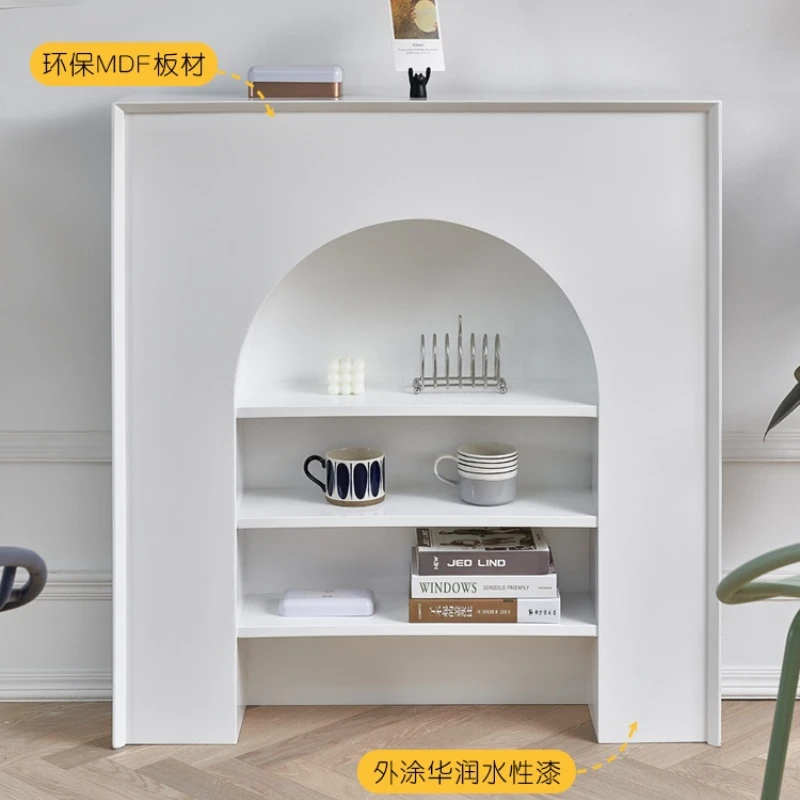 

Шкаф для камина в стиле ретро, роскошная входная полка в французском стиле, выбор интернет-знаменитостей, Ins Arch, для гостиной