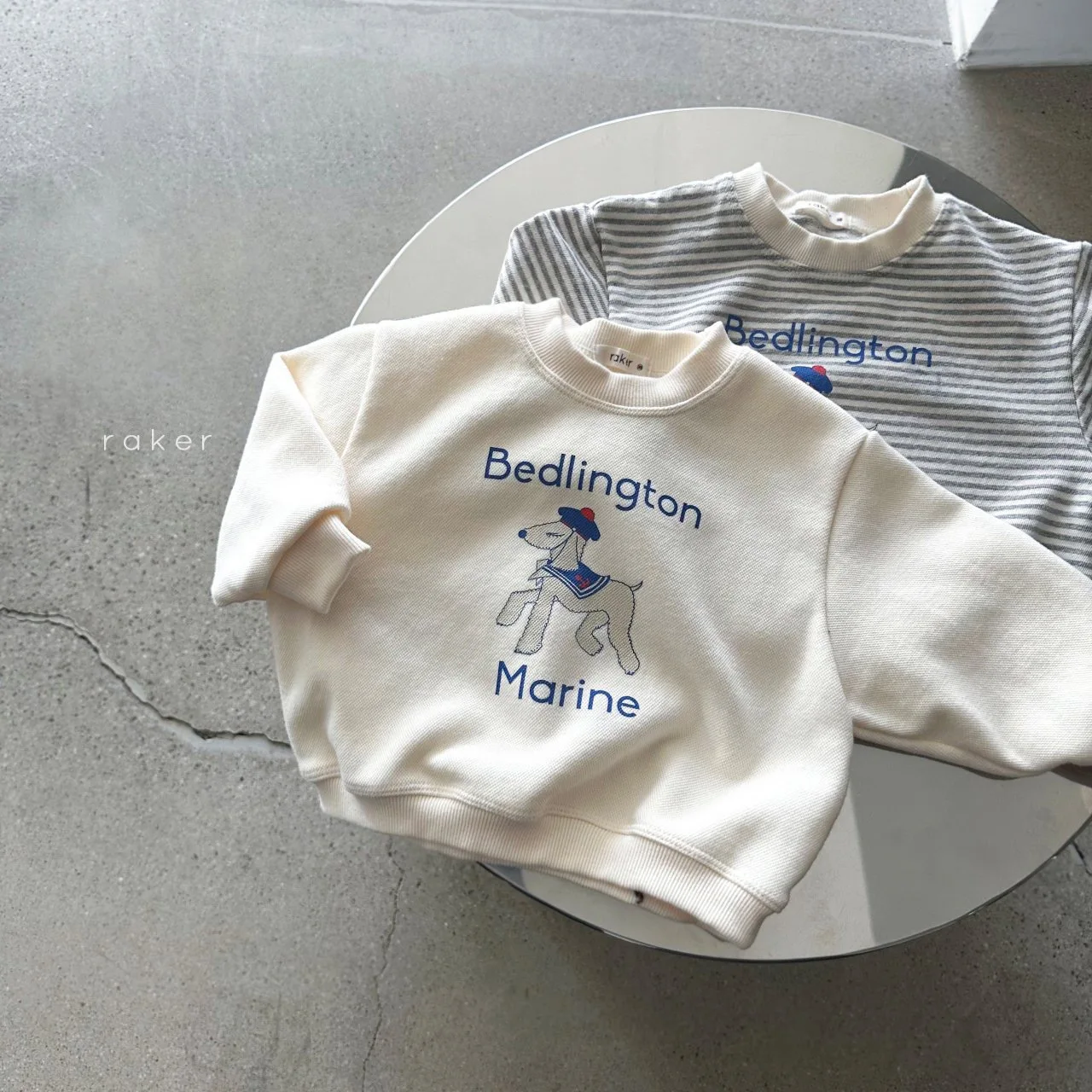 Description Picture 2 of item2025 Spring New Baby Long Sleeve Sweatshirt Cotton Infant Girl Fashion Cartoon Print Tops Toddler Boy Versatile Striped Pullover