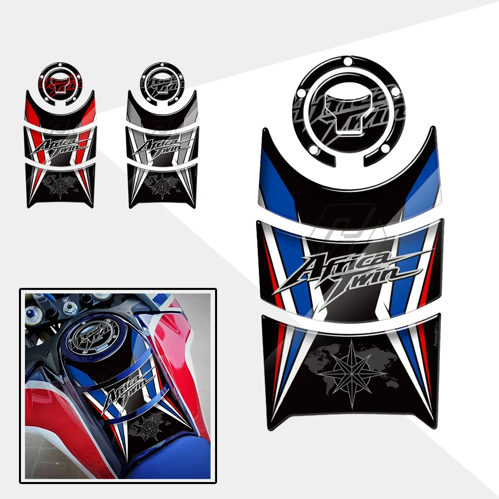 

For Honda CRF1000L Africa Twin 2016 – 2019 Protecteur de coussinet de réservoir autocollant capuchon de réservoir Stickers
