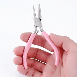 Pink Round Concave Pliers for DIY Jewelry and Hobby Projects (1)
