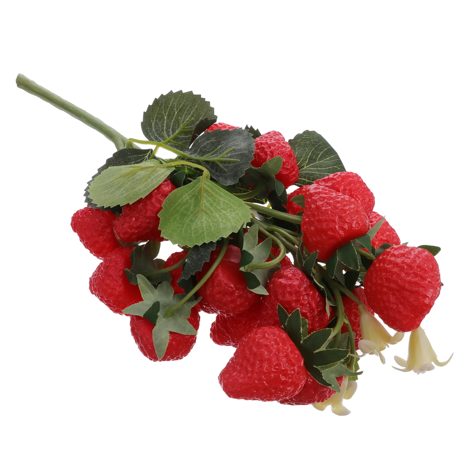 Artificial plants artificial fruits and vegetables simulated fruit skewers strawberry raspberry stems autumn faux plants model artificial fake decor foam child greenery fruits