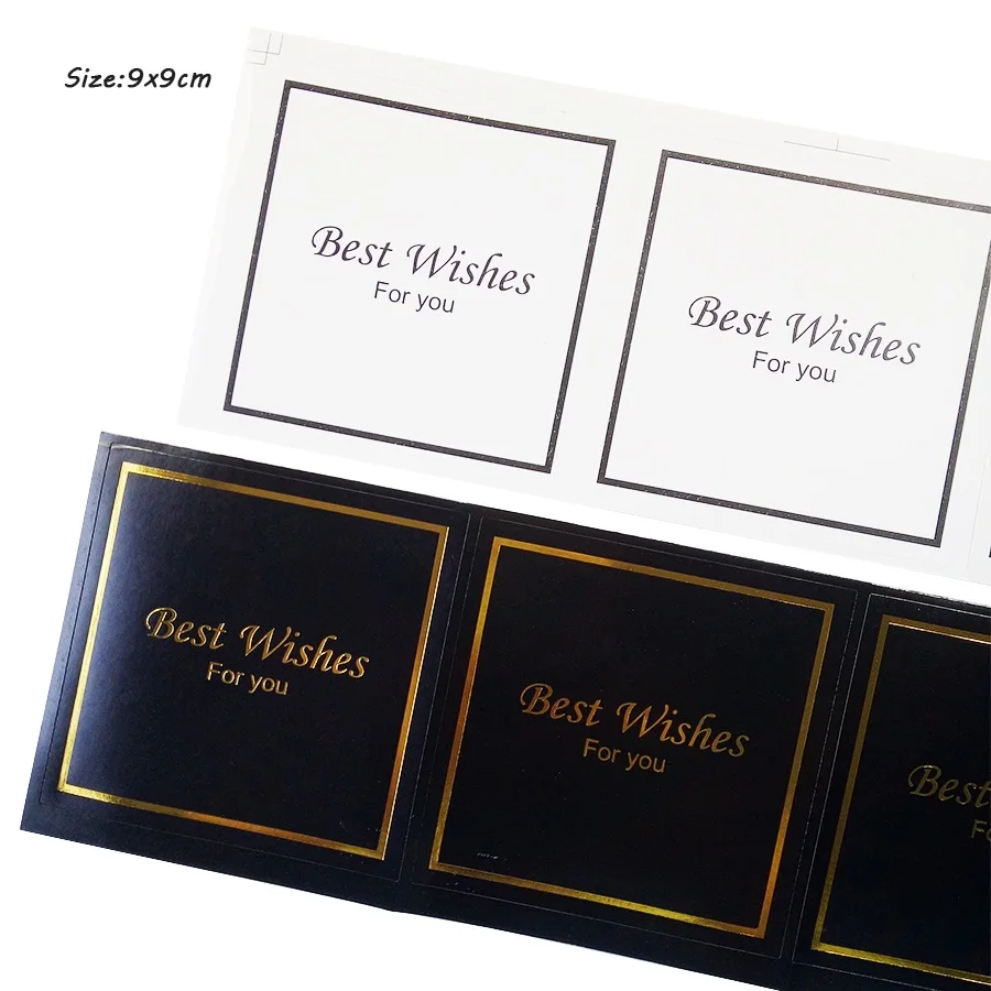 30Pcs/lot New Black & White Seal Sticker with best Wishes For You Cookie Baking Food Labels Hand Made Sealing Sticker