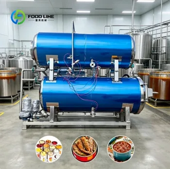 Sterilizzatore Commerciale per Lavorazione Alimentare con Controllo Preciso della Pressione, Prestazioni Stabili in Ambienti di Produzione Commerciale