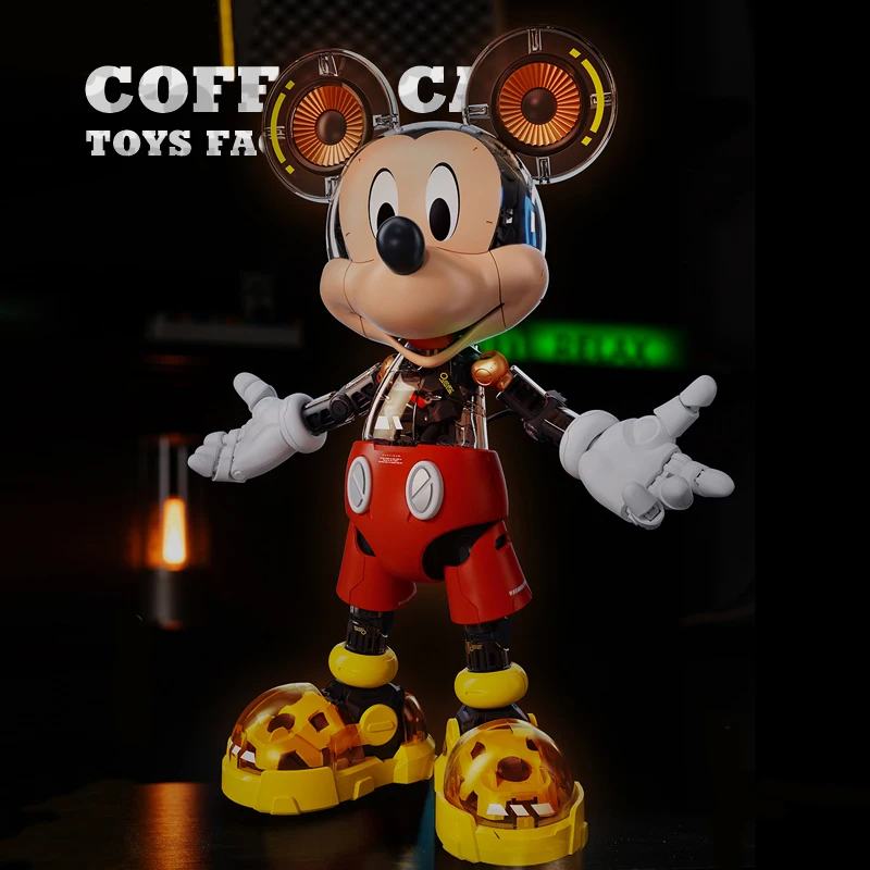 Disney 30cm Mickey Mouse Bricks 3D Model Cute Anime Building