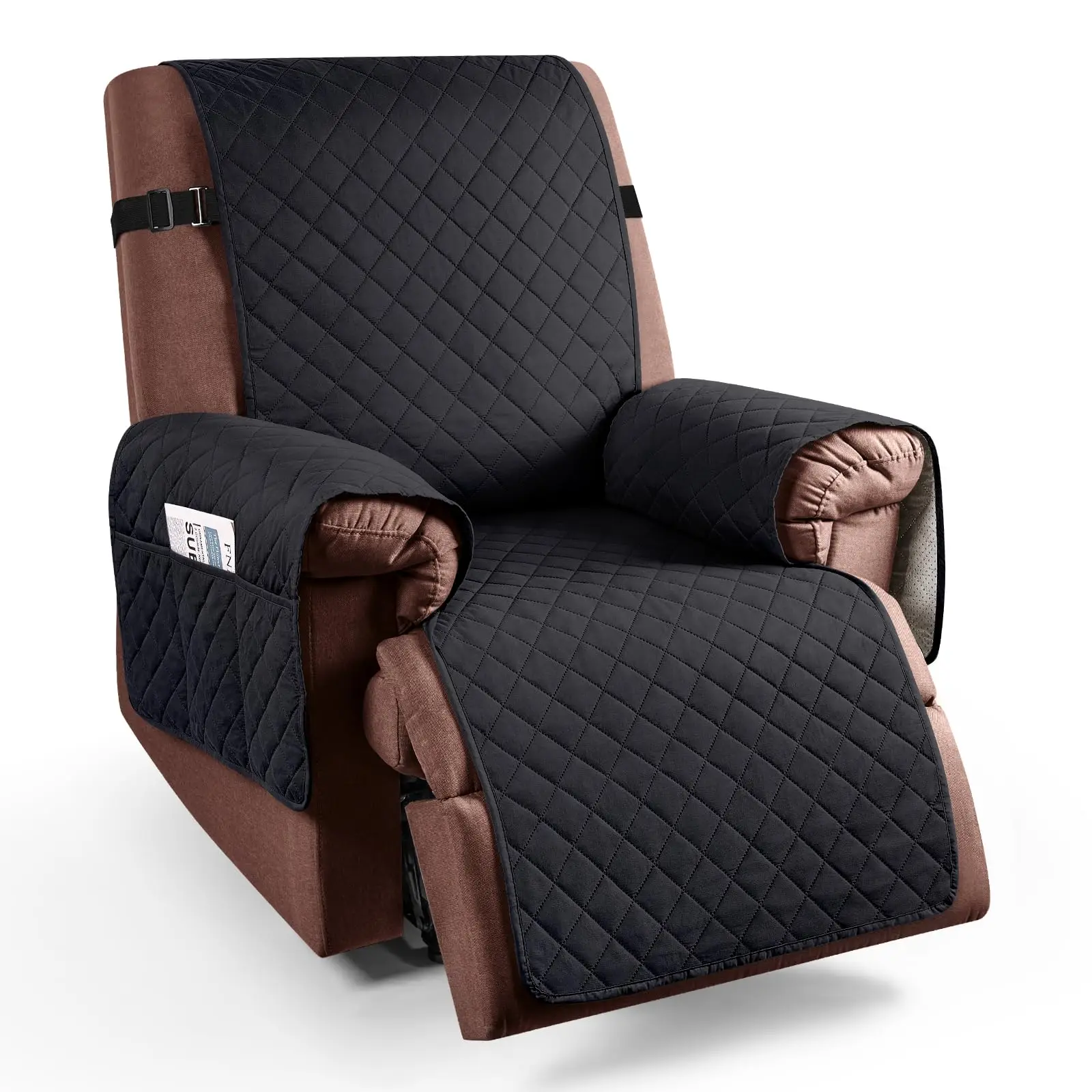 Chair Cover Recliner Chair Cover Washable Couch Covers for Kids Pets Dogs Slipcover Furniture Protector with Elastic Straps