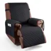 100% Waterproof Recliner Chair Cover Washable Couch Covers for Kids Pets Dogs Slipcover Furniture Protector with Elastic Straps 1