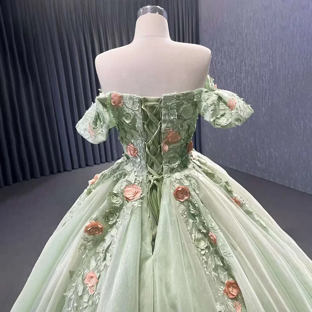 Sage Green Applique Bridal Gown: The Perfect Choice for an Earthy, Timeless  Weddingscape