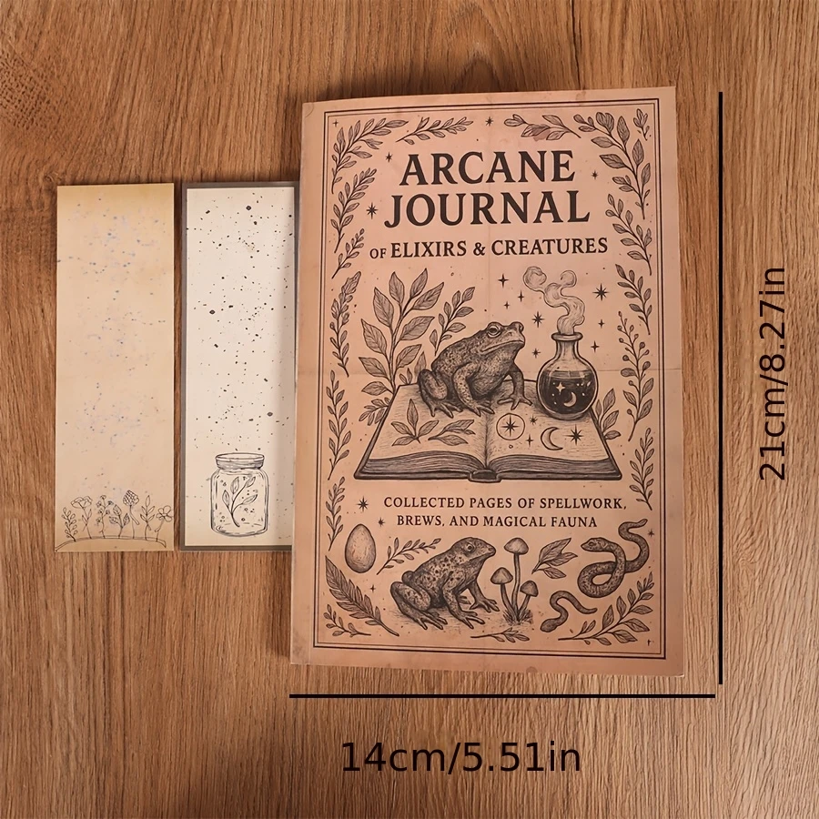 Elegant A5 Journal Notebook with Two Bookmarks for Creative Expression and Note-Taking