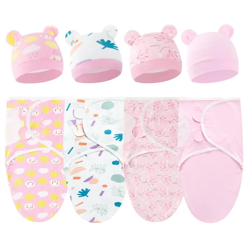 Baby Swaddle Wrap Soft Cocoon Baby Blankets Newborn Swaddle Wrap Warm Cotton Baby Bedding Blanket - 4