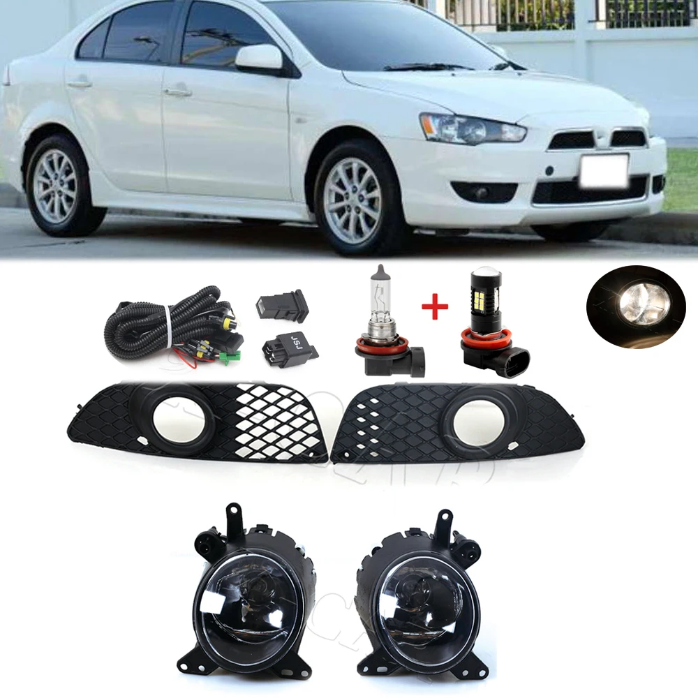 

Front Grilles Cover Fog Driving Lights Lamps With Wire For Mitsubishi Lancer Lancer-ex 2008-2014 8321A263 8321A107 8321A26
