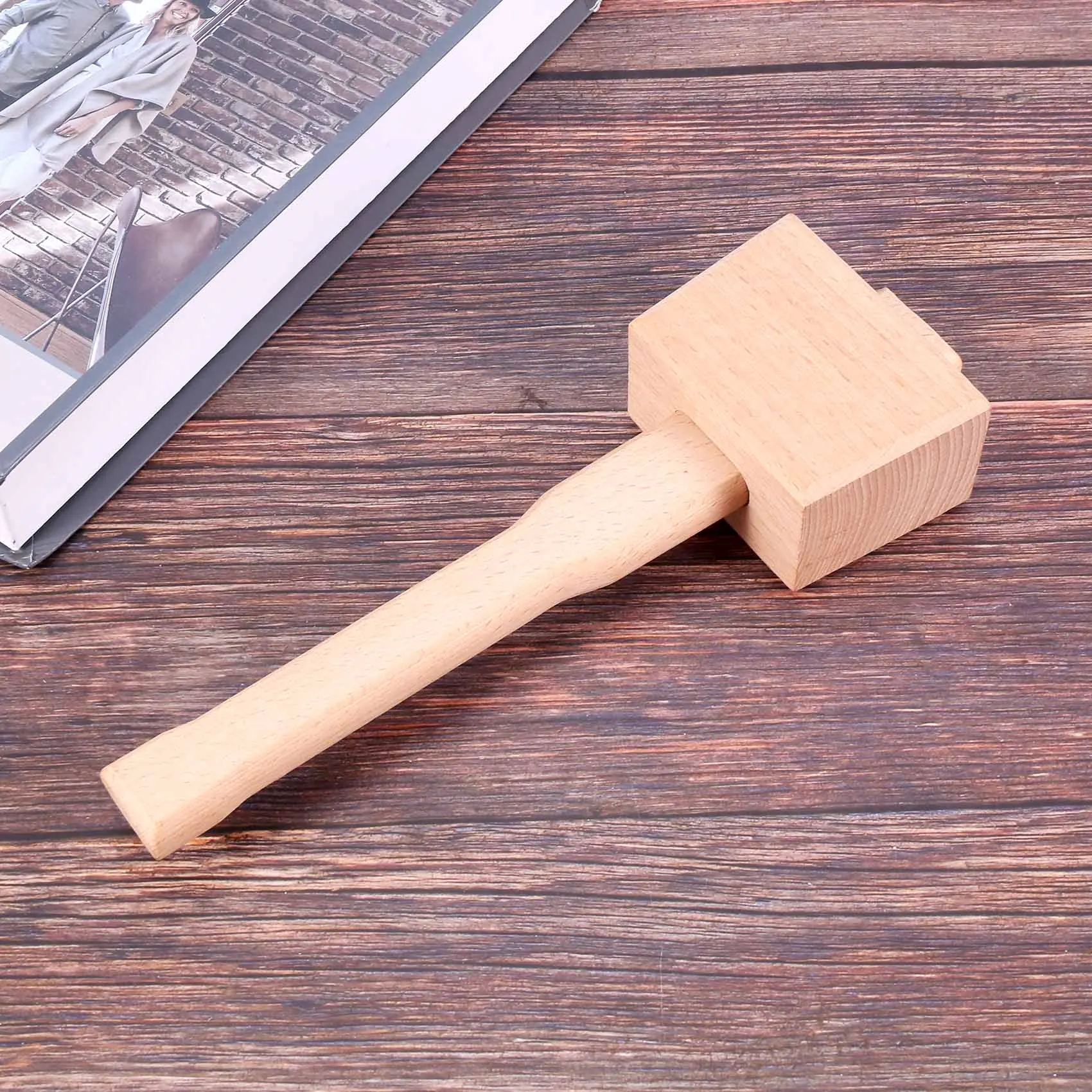 Beech Solid Carpenter Wood Wooden Mallet Hammer Handle Woodworking Tool 250mm woodworking tool