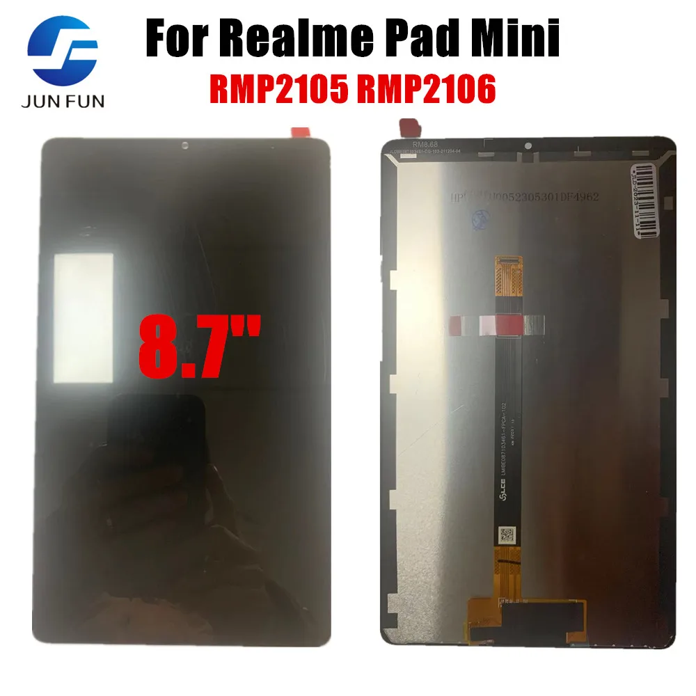 Оригинальный ЖК-дисплей 8,7 дюйма для Realme Pad Mini RMP2105 RMP2106, сенсорный экран с дигитайзером в сборе