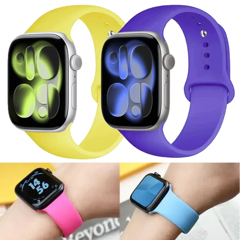 Premium Silicone Sport Strap for Apple Watch - Versatile and Durable Band Replacement