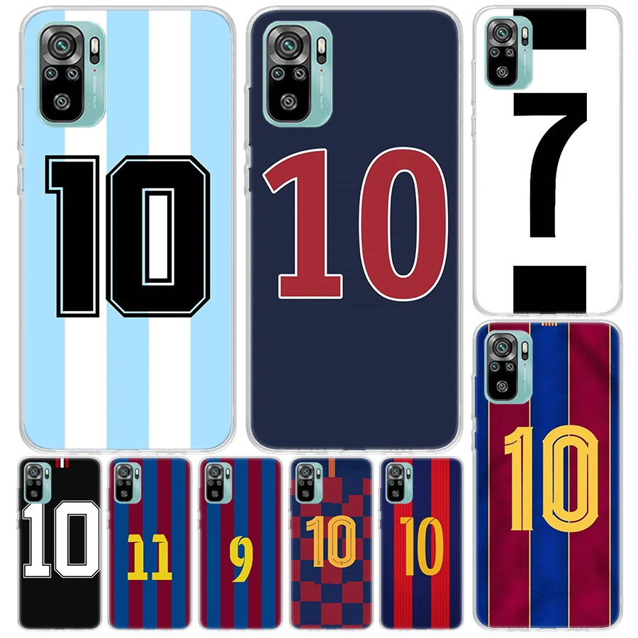 Football Themed Premium Phone Case Cover - Vibrant Number 7, 10, 30 Design