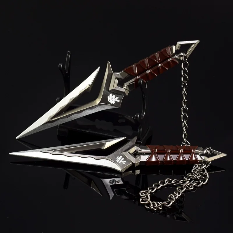 Valorant Weapon Melee Kuronami No Yaiba Ninja Kunai Game Weapon 16CM Metal Model Samurai Sword Desktop Ornaments Crafts Boy Toy 3
