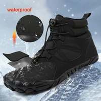 Men Women Waterproof Winter Boots Snow Barefoot Casual Shoes Outdoor Warm Work Shoes Ankle Shoes for Trekking Climbing Hiking 3