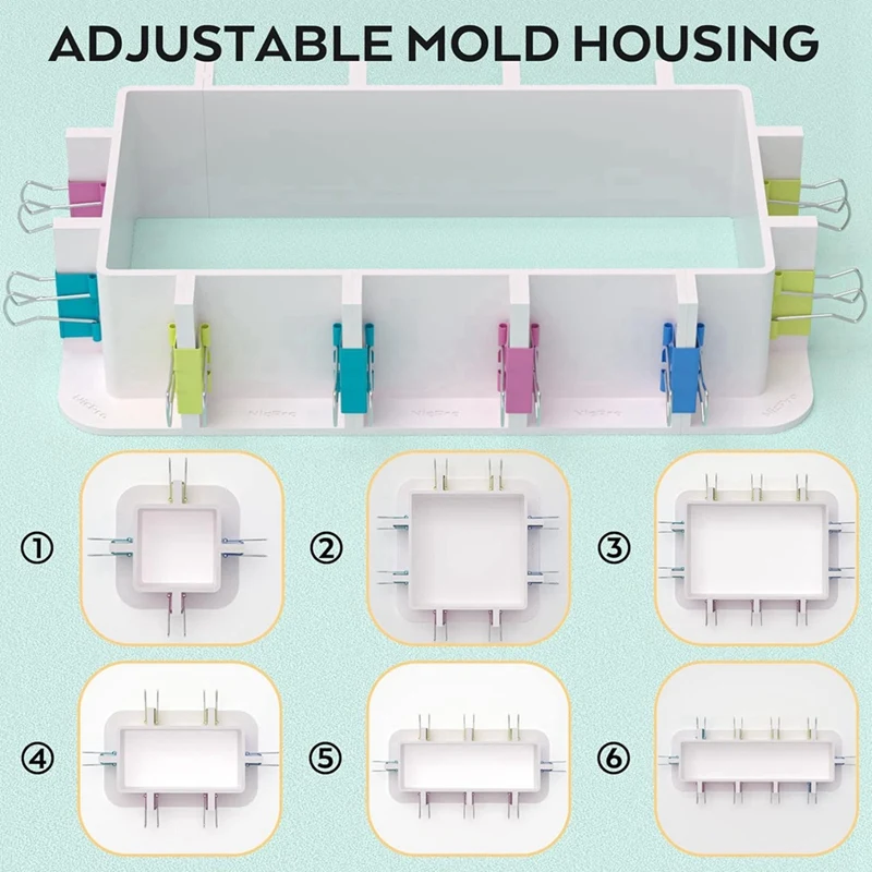 Adjustable Mold Housing Resin Molds Silicone Mold For Silicone Mold Making, Reusable Housing Frame Mold Making Silicone Rubber