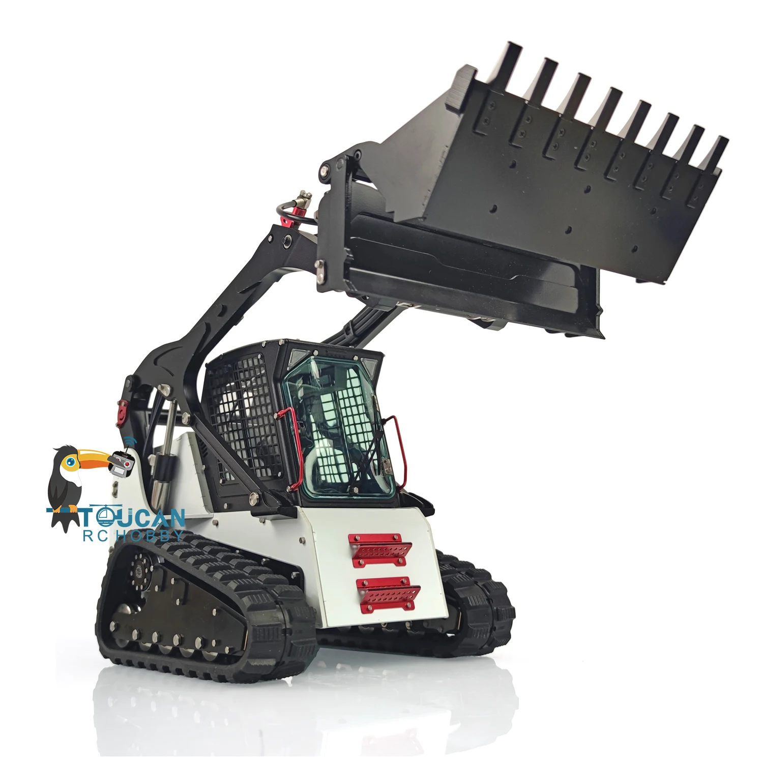 LESU 1/14 Metal Aoue-Lt5H Skid-Steer Hydraulic RC Loader DIY Remote Control Truck Mini Cars Model Toys for Boys Gifts TH20001 4