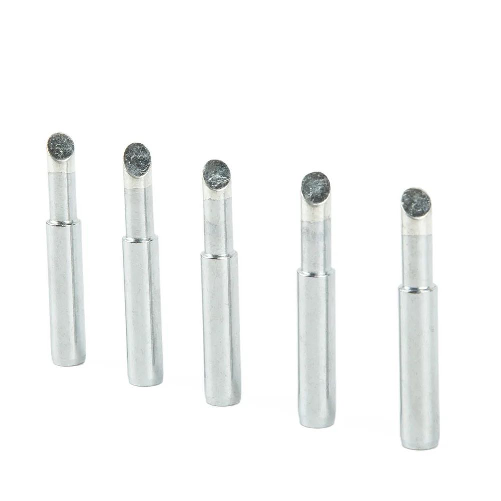 

Nozzle Soldering Iron Tips Soldering Tools 5pcs 900M-T-5C Pure Copper Silver Welding For 936 Lower Temperature